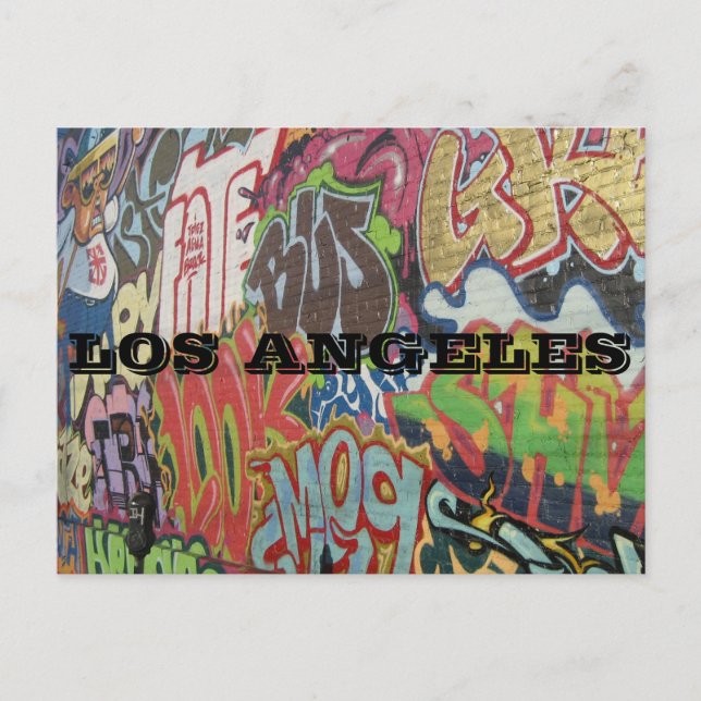 LOS ANGELES GRAFFITI POSTKARTE (Vorderseite)