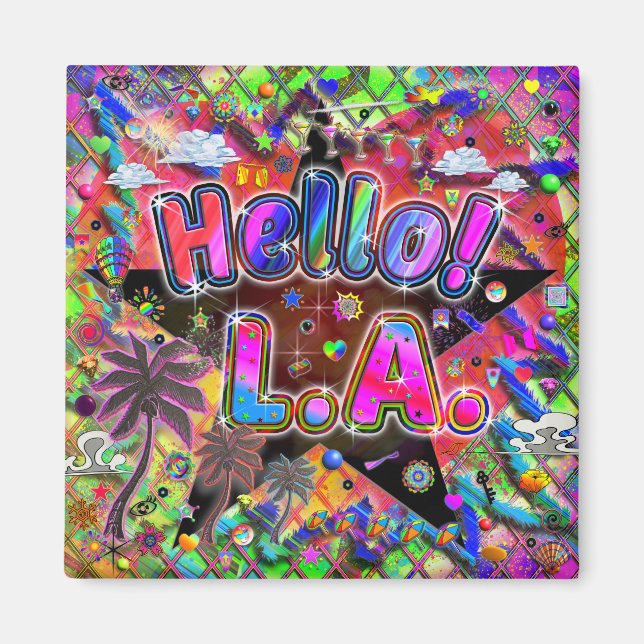 Los Angeles Hallo! Magnet! Magnet (Vorne)