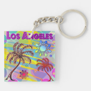 Los Angeles Happy and Hope Acrylic Schlüsselanhäng Schlüsselanhänger