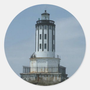 Los Angeles Harbour Lighthouse Runder Aufkleber