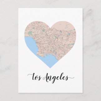 Los Angeles Herzkarte Postkarte