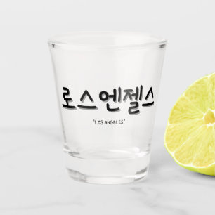Los. Angeles in der koreanischen SOJU Schnapsglas