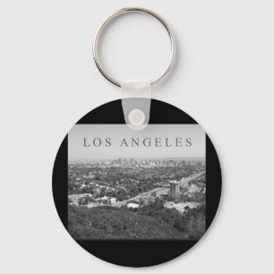 Los Angeles in Schwarzweiss Schlüsselanhänger