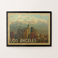 Los Angeles Jigsaw Puzzle Californie Vintage