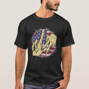 Los Angeles Kalifornien Chicano USA-Flagge LA LA H T-Shirt