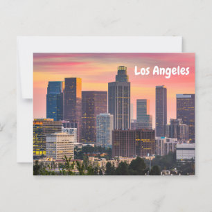 Los Angeles, Kalifornien Downtown Sonnenuntergang  Postkarte