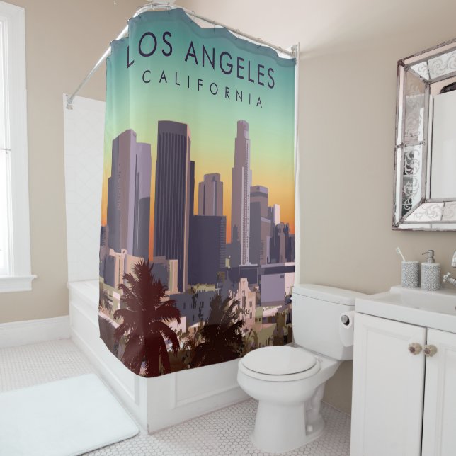 Los Angeles, Kalifornien Duschvorhang (Beispiel)