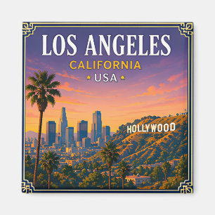 🌴 Los Angeles Kalifornien Erinnerung aus Hollywoo Magnet