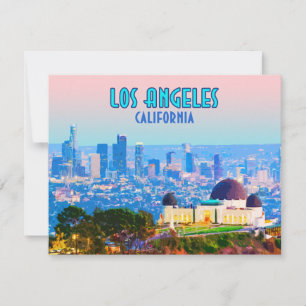 Los Angeles Kalifornien Flachkarte