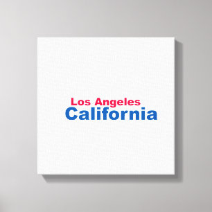 Los Angeles, Kalifornien, gezackte Canvas Leinwanddruck