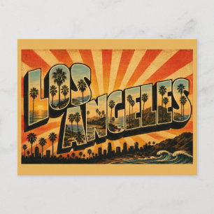 Los Angeles Kalifornien Palmbaum Küstenkunst Postkarte