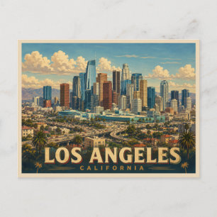 los angeles kalifornien reise postkarte