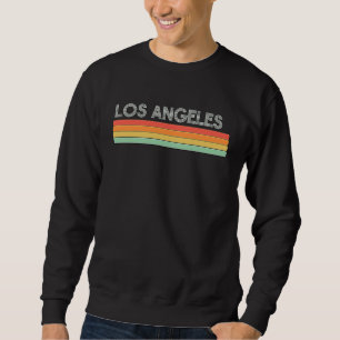 Los Angeles Kalifornien Retro Regenbogen Vintage S Sweatshirt