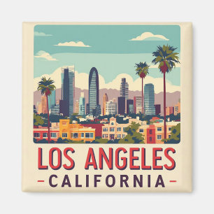 Los Angeles Kalifornien Retro-Reise Magnet