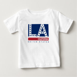 Los Angeles, Kalifornien   rote, weiße u. blaue Baby T-shirt