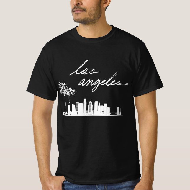Los Angeles Kalifornien schwarz T-Shirt (Vorderseite)