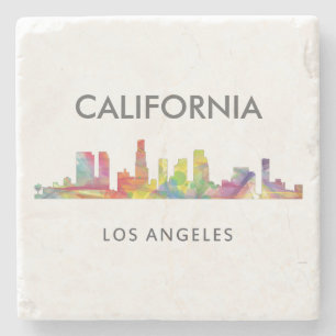 LOS ANGELES, KALIFORNIEN-SKYLINE WB1- STEINUNTERSETZER