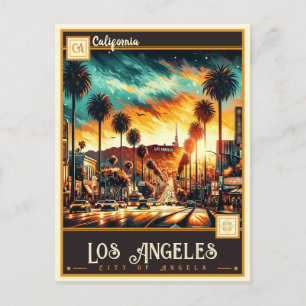 Los Angeles, Kalifornien Vintage Postkarte