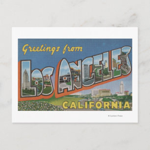 Los Angeles, KalifornienGroße Briefszenen Postkarte
