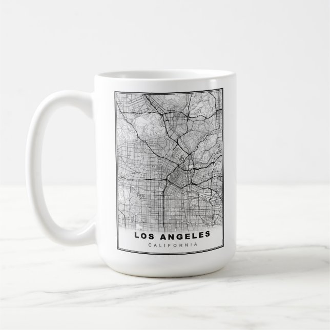 Los Angeles Karte Kaffeetasse (Links)
