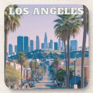 Los Angeles-Korkuntersetzer – Kalifornien Reise Getränkeuntersetzer