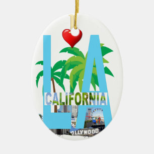 Los Angeles L eine Kalifornien-Stadt USA Amerika Keramikornament