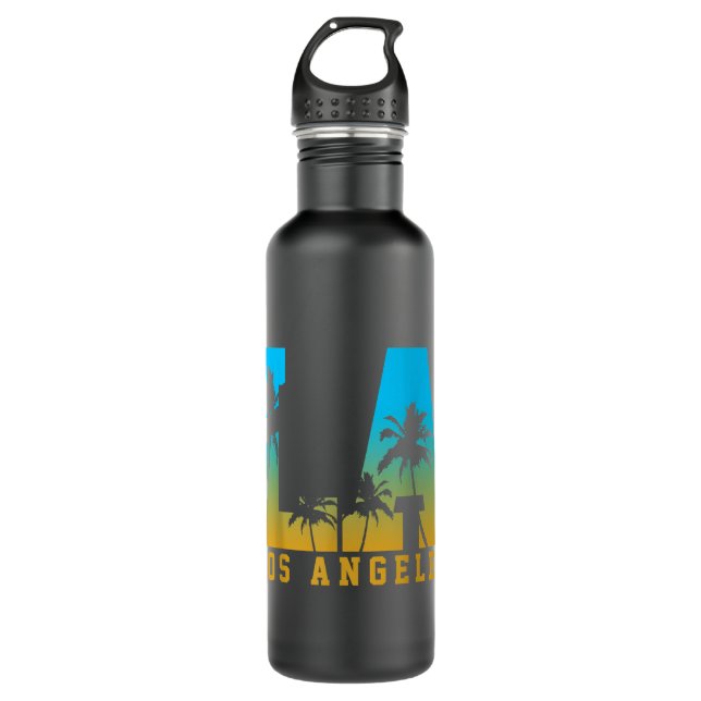 Los Angeles LA California Geschenk Edelstahlflasche (Vorderseite)