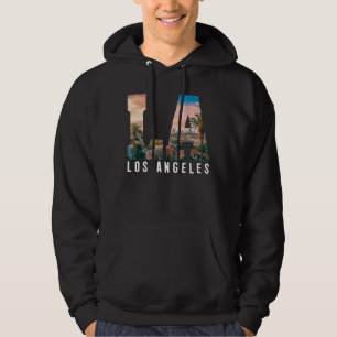 Los Angeles La California Men Retro Clothin Hoodie