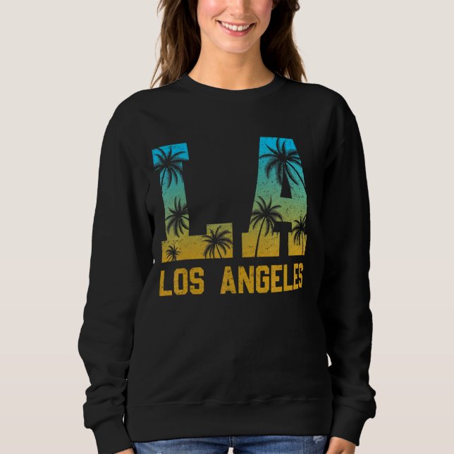 Los Angeles La California Men Retro Clothin Sweatshirt (Vorderseite)