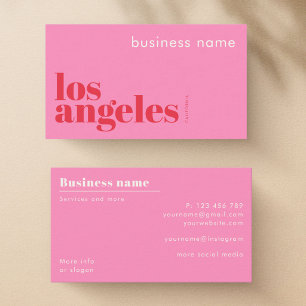 Los Angeles LA California Unternehmen Visitenkarte