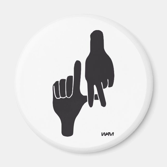 LOS ANGELES LA HAND SIGN MAGNET (Vorne)