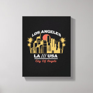 Los Angeles LA USA City of Angels Skyline Design Leinwanddruck
