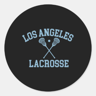 Los Angeles Lacrosse Runder Aufkleber