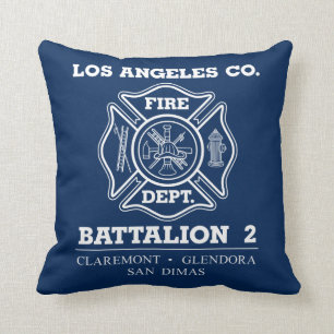 Los Angeles Landkreis Feuerwehr Bataillon 2 Kissen