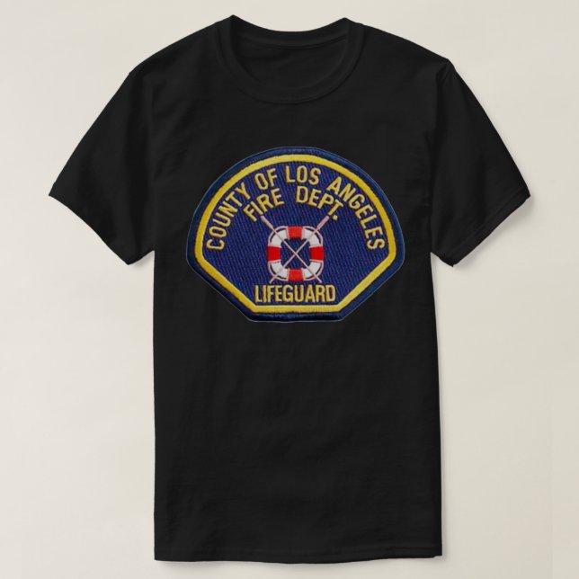 Los Angeles Landkreis Lifeguard T-Shirt (Design vorne)