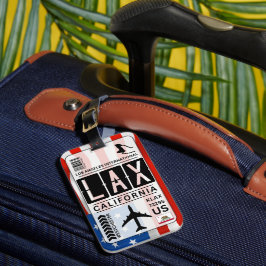Los Angeles LAX Gepäcktag Gepäckanhänger