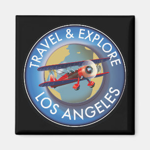 Los Angeles Logo für Reisen Magnet