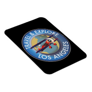 Los Angeles Logo für Reisen Magnet