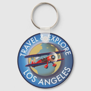 Los Angeles Logo für Reisen Schlüsselanhänger