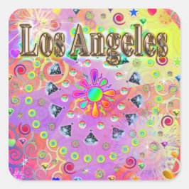 Los Angeles Lucky Golden Sticker