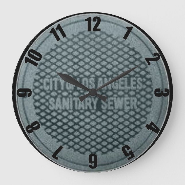 Los Angeles Man Hole Cover für individuelle Uhr (Vorderseite)