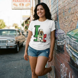 Los Angeles Mexikanisches Flaggen-Shirt T-Shirt