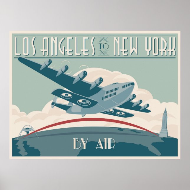 Los Angeles nach New York per Air Poster (Vorne)