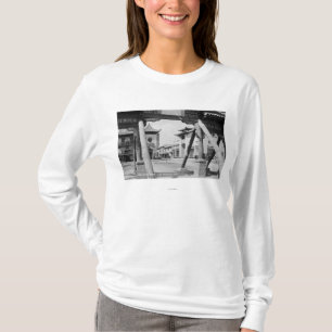 Los Angeles, neue Chinatown Straßen-Szene CAs T-Shirt