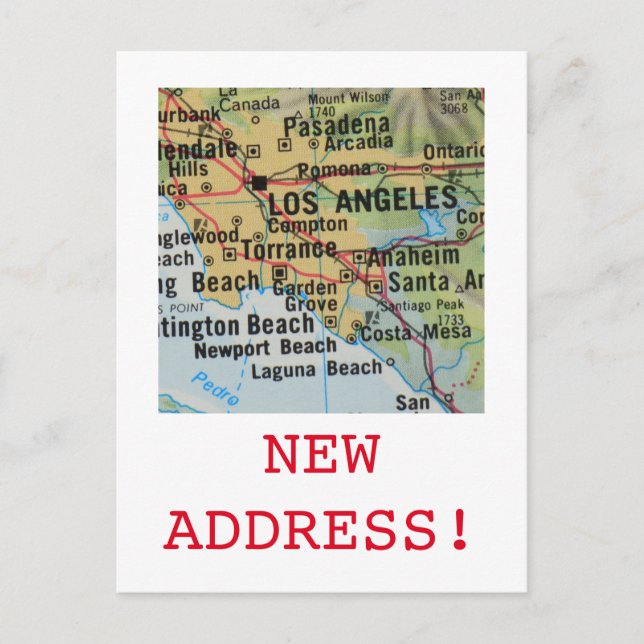 Los Angeles New Address Ankündigung (Vorderseite)