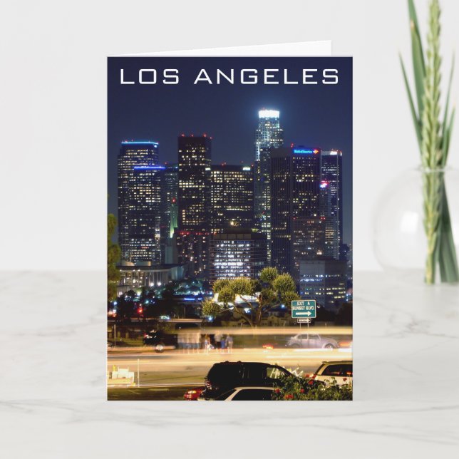 Los Angeles Night - Greeting Card Karte (Vorderseite)
