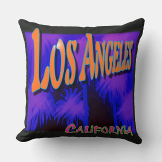 "Los Angeles Night Palms" Kissen