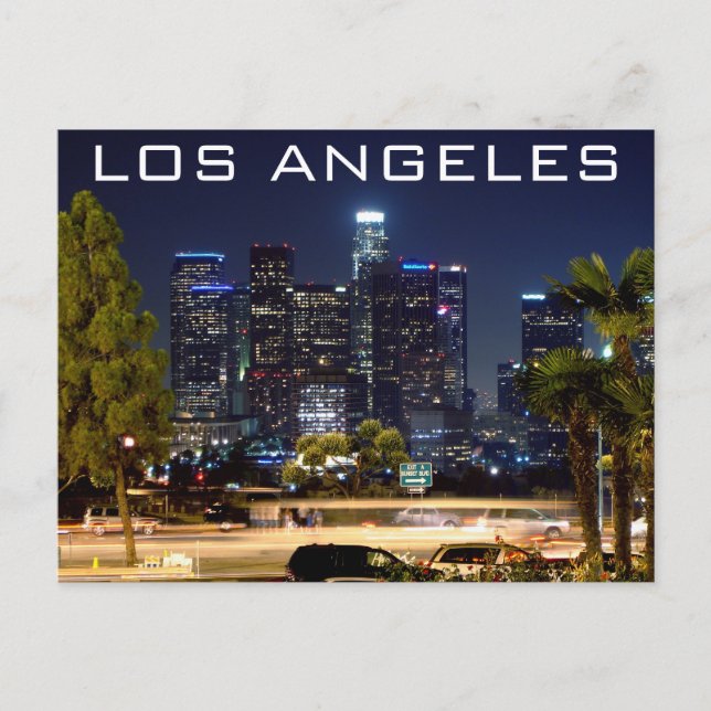 Los Angeles Night Paper Products Postkarte (Vorderseite)