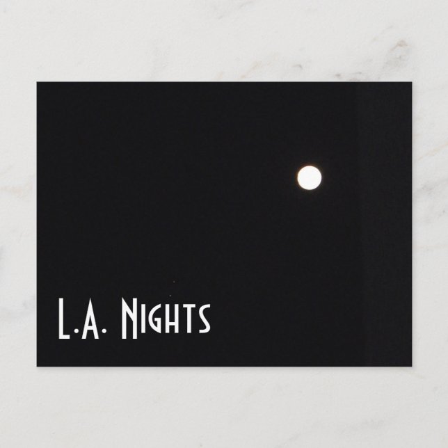 Los Angeles Nights Postcard! Postkarte (Vorderseite)