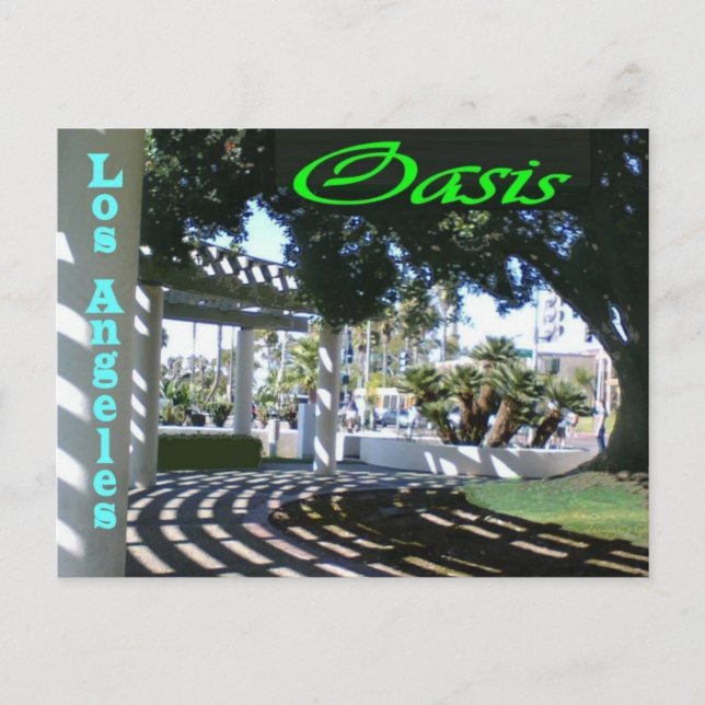 Los Angeles - Oasis Postkarte (Vorderseite)
